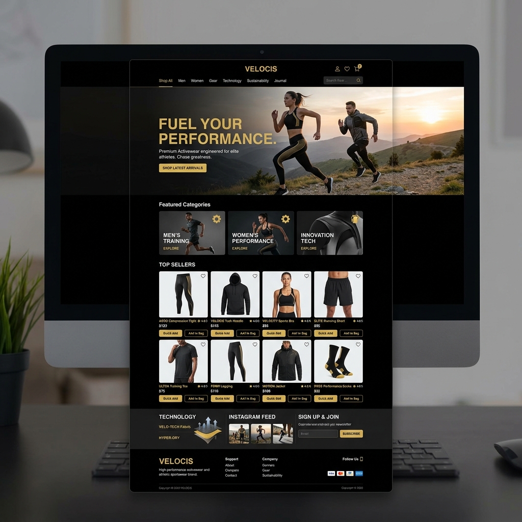 Castore Sportswear Storefront